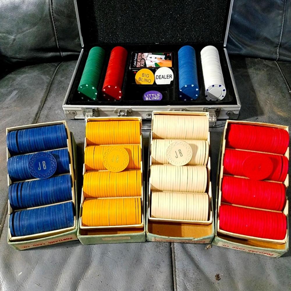 Club JB clay poker chips
